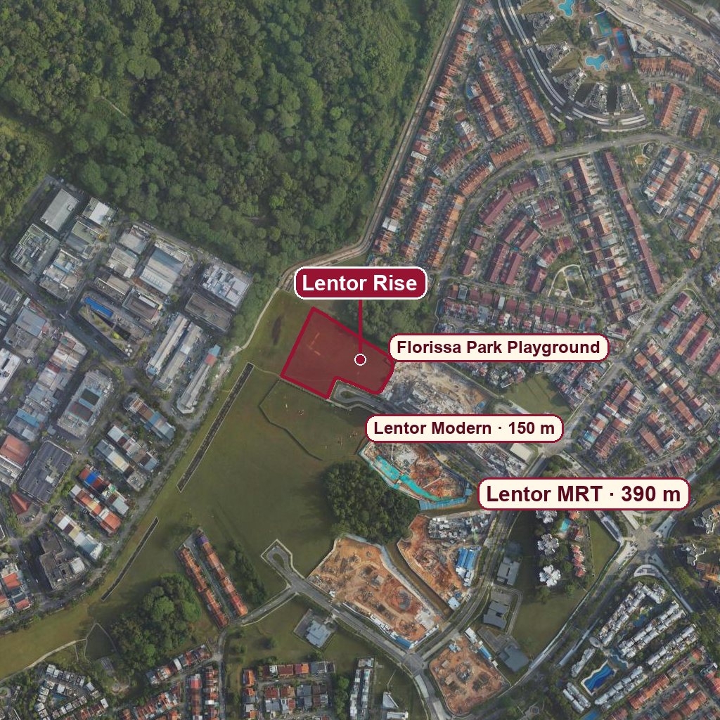 Map of Lentor Rise