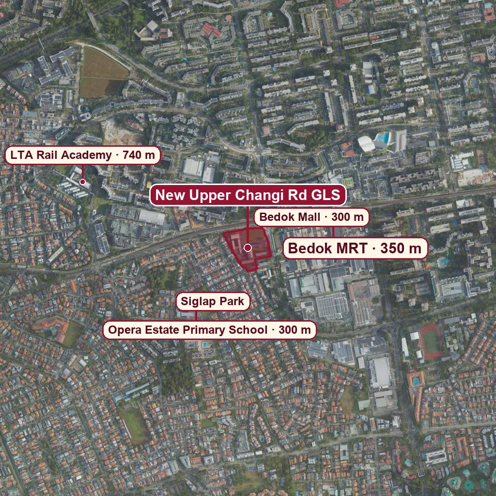Map of New Upper Changi Rd GLS