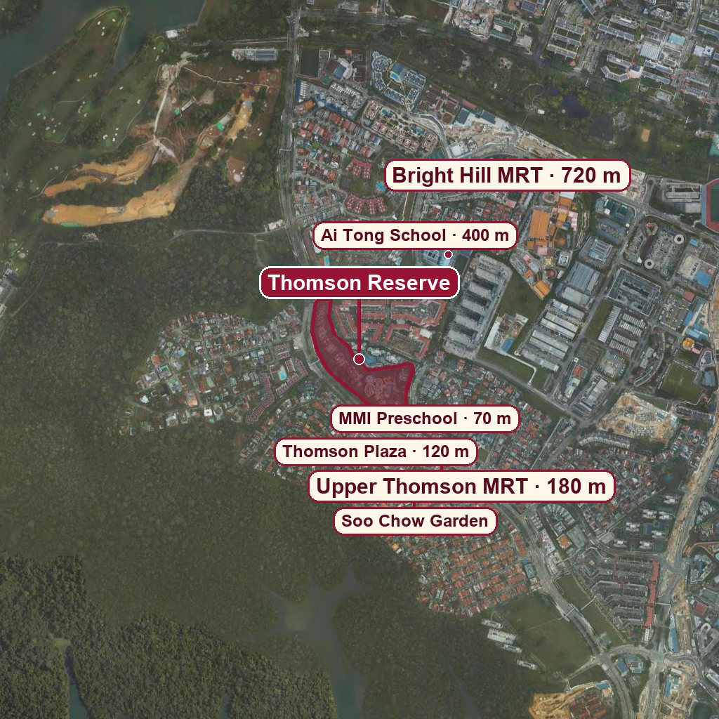 Map of Thomson Reserve