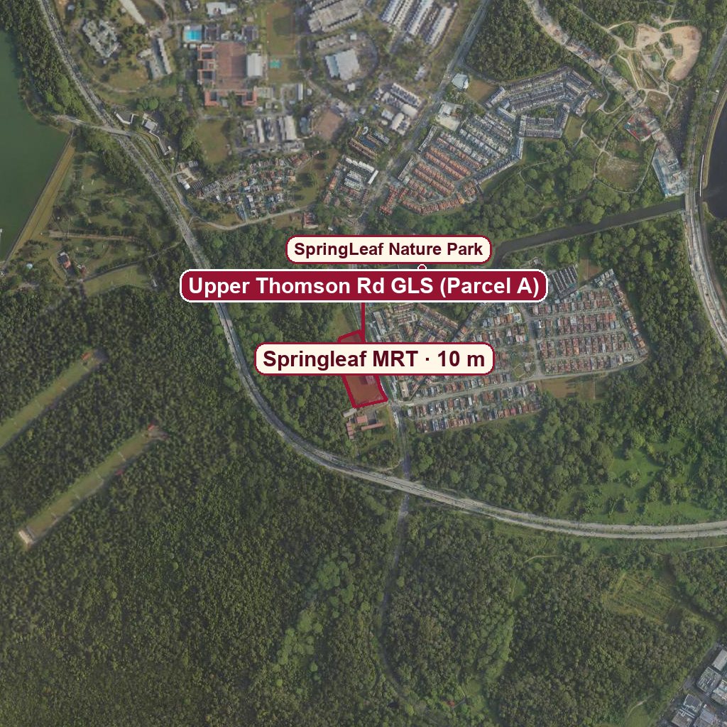 Map of Upper Thomson Rd GLS (Parcel A)
